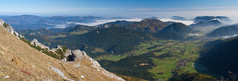 Výhled ze Station Hochschneeberg