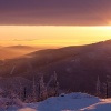 Západ slunce na Lysé hoře.