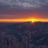 Západ slunce na Lysé hoře.